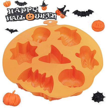 Moldes Silicona Halloween Para Galletas Naranja