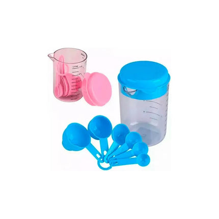 Set 6 Cucharas Medidoras + Taza Medidora Cocina Repostería V