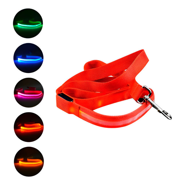 Correa Cuerda Para Mascota Con Luz Led  Varios