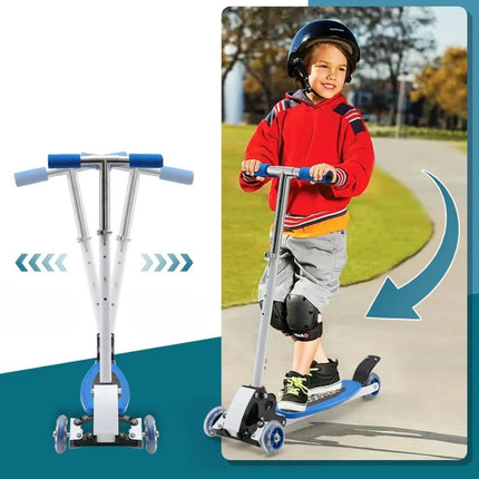 Tripatin Monopatin  Scooter Plegable Aluminio Liviano Azul