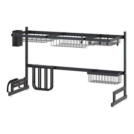 Escurridor De Platos Negro En Acero Inoxidable Negro