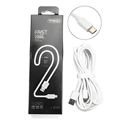 Cable Tipo C 2  Metro Cargador / Datos  Blanco