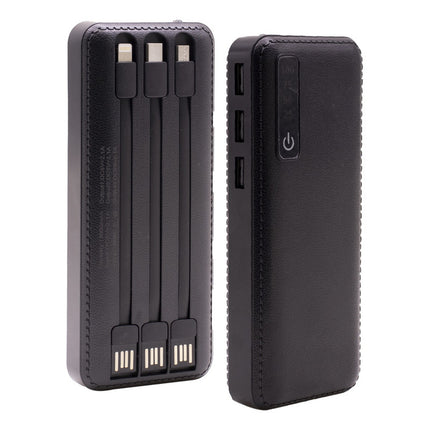 Cargador De Emergencia Power Bank C/3 Cables 13000 Mah