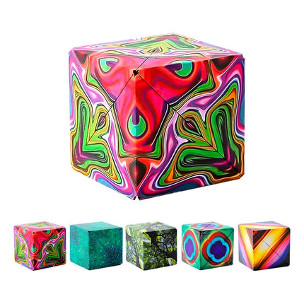 Cubo Magico Magnético Intercambiable 3d Para Niños Y Adultos Varios Varios