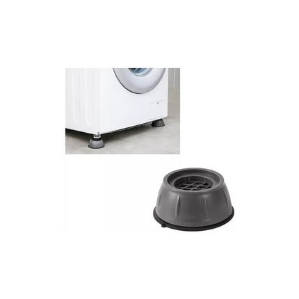 Funda Para Lavarropas Carga Frontal + Bases Antivibración  Plateado