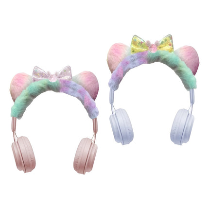 Auricular Con Vincha Peluche Bluetooth Blanco
