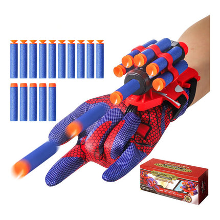 Guante Lanzador De Dardos Modelo Araña Azul