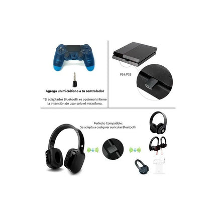 Adaptador Bluetooth - Jack Compatible Con Ps4 Ps5 Play