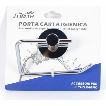 Portarrollo De Papel Higienico Para Baño Cba01005/4 Plateado