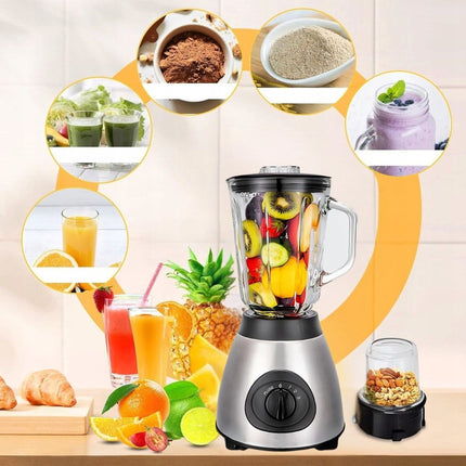 Licuadora Multifuncional 2 En 1 Vidrio 1.5l Starlux N