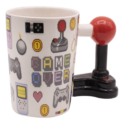 Taza Ceramica Game Over Agarre Palanca Retro Z