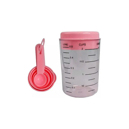 Set 6 Cucharas Medidoras + Taza Medidora Cocina Repostería V