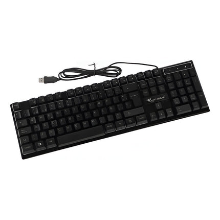 Teclado Gamer Símil Mecánico Kr-6300 Negro 1