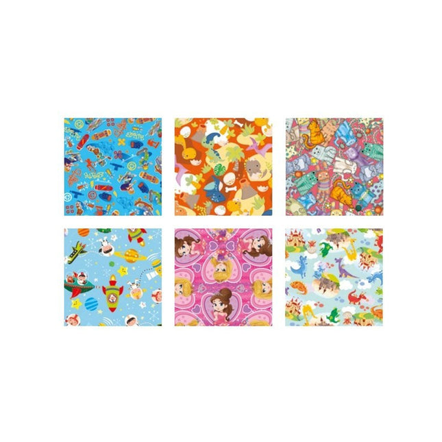 Papel De Regalo Rollo De 2 Hojas Diseños Surtidos Infantiles Surtido Infantil