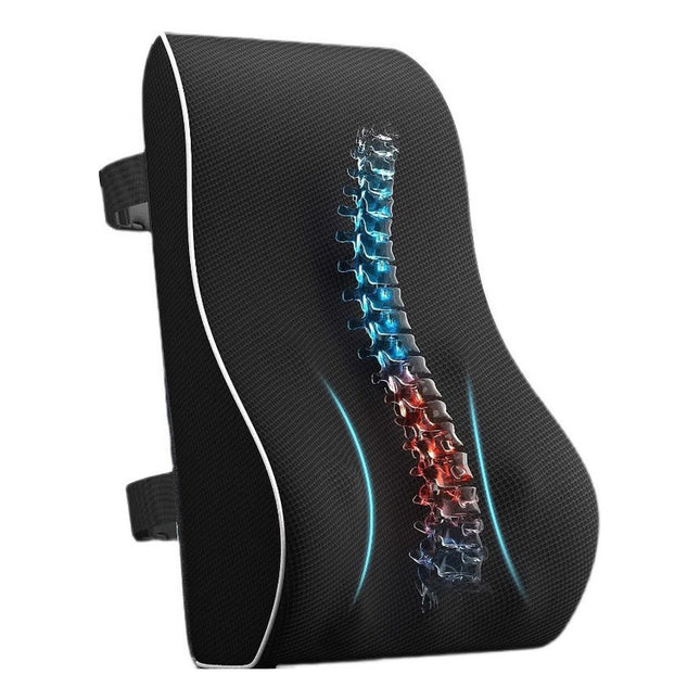 Almohadon Ergonómico Lumbar Negro Liso