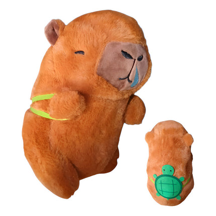 Peluche Capibara Carpincho  23 Cm Marron Marrón