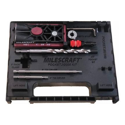Kit Full Pocket Hole, Para Unión De Maderas, Plantilla