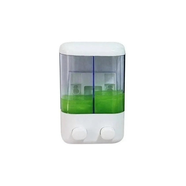 Dispensador Doble De Jabon Liquido Alcohol En Gel Sanitario N/a