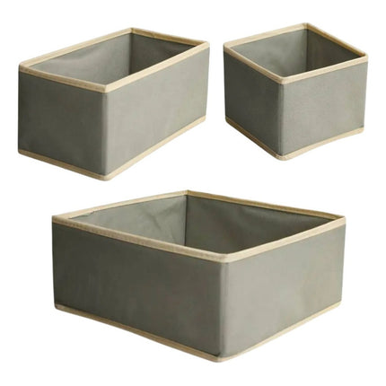 Set Cajas Organizadoras De Tela X 3. Chw02822/3/4