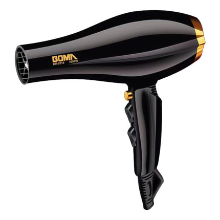 Secador De Pelo Boma Potencia: 3600w Pro 2 Velocidades Negro