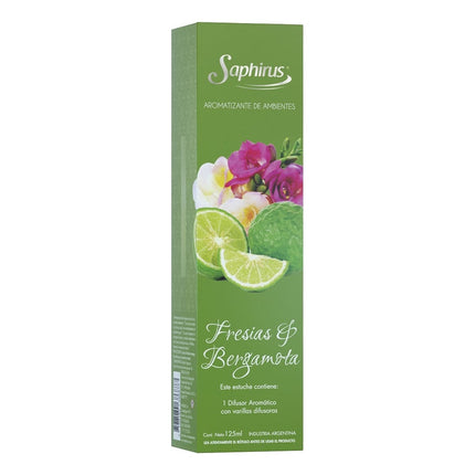 Difusor Aromatizante Saphirus Fresias Y Bergamota