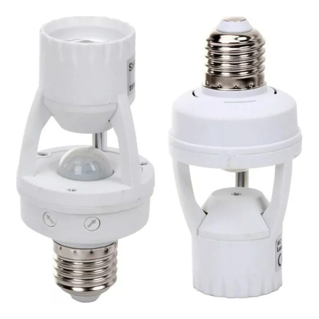 Porta Lampara Con Sensor Movimiento