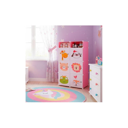 Ropero  Infantil Desmontable 6 Módulos + Estante V