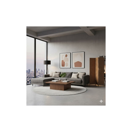 Biombo Separador De 4 Hojas - 180x180 Cms - 28961 V