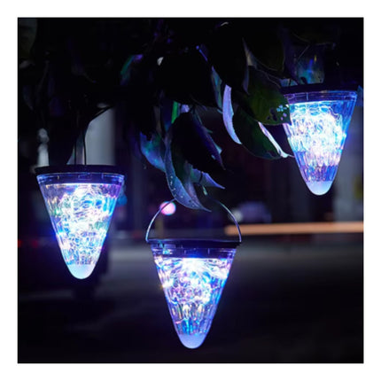 Colgante Navideño Solar Led Impermeable Para Jardín Y Patio X