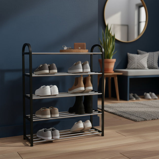 Zapatera  Organizador De 5 Pisos Metal Y Plastico V