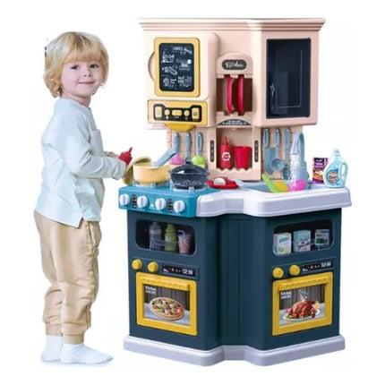 Cocina De Juguete  Con Luz Sonido Y Agua 77 Pcs - 80x46x30 X