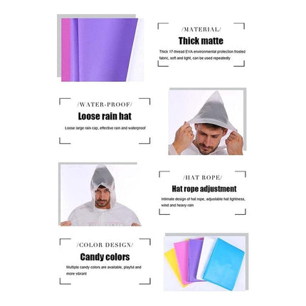 Capa Pilot De Lluvia Unisex Violeta Violeta