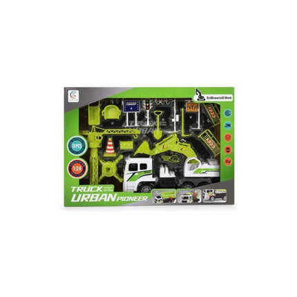 Camión De Construcción Con Accesorios Verde Ty372941d V