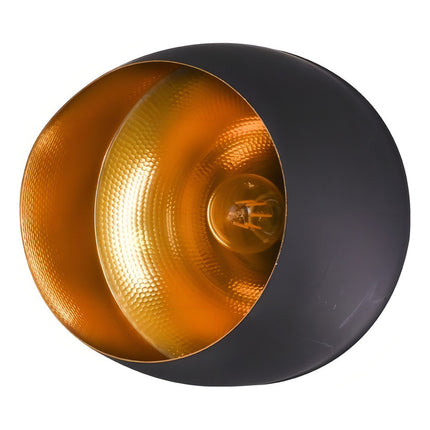 Lampara De Colgar Tipo Copa Negro Mate Lh-2311