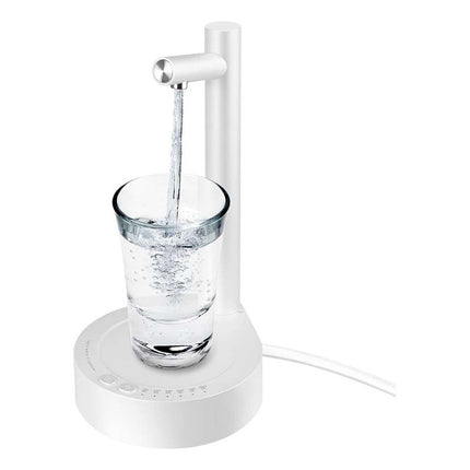 Dispensador De Agua Con Base Recargable Blanco Blanco