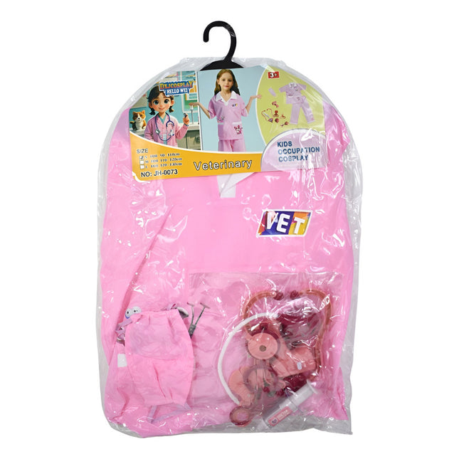 Disfraz Infantil De Veterinaria Rosa