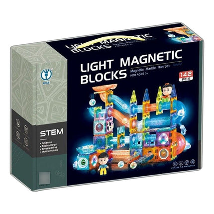Juego Bloques Magnetico Iluminado Para Construccion 142 Piez 142