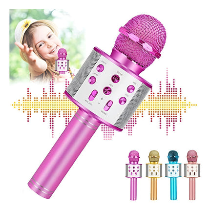 Microfono Bluetooth C/parlante Cilindrico  Violeta