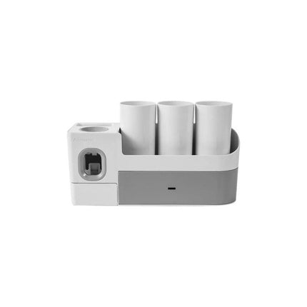 Dispensador Pasta Dental Y Porta Cepillo Con 3 Vasos N/a