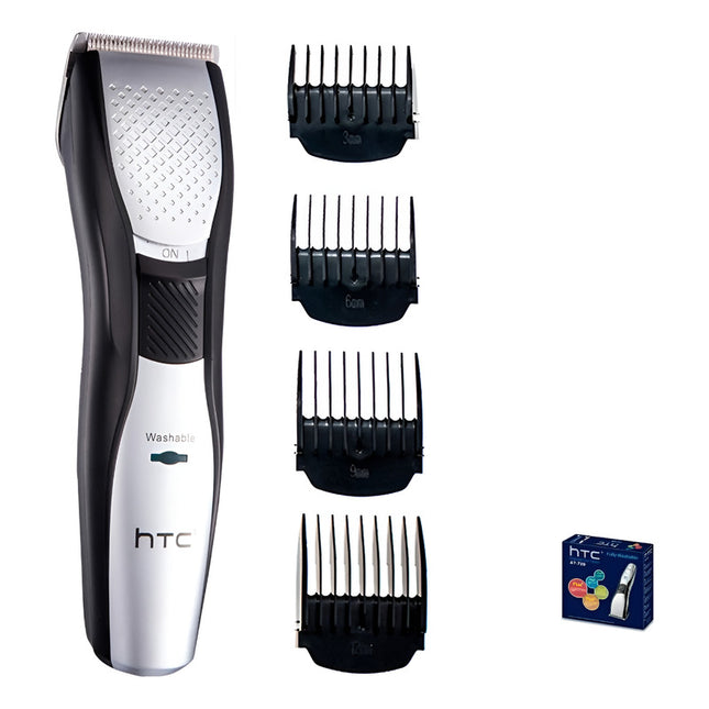 Cortapelo Inalambrica Htc At-729 Waterproof  Gris