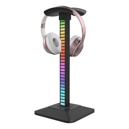 Soporte Led Rgb Para Auriculares  Medidas: 19.5 X 11 X 10 Cm