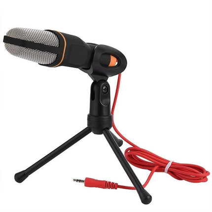 Micrófono Sf 666 Condensador Omnidireccional Cable 3,5 Mm Negro