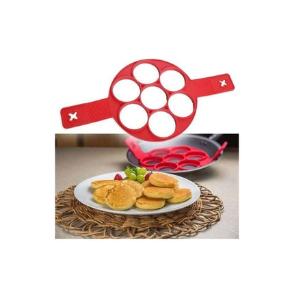 Molde De Silicona Antiadherente Para Hacer Tortillas Rojo
