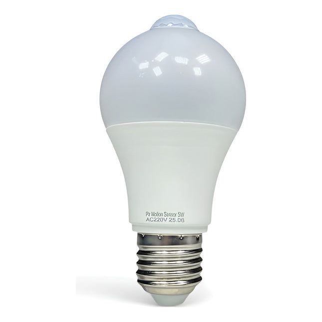 Lampara Con Sensor De Movimiento  5w E27 Blanco