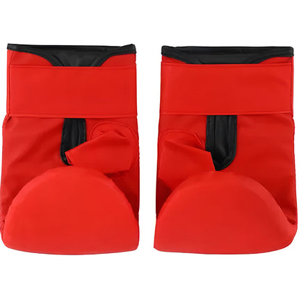 Guantes Para Bolsa De Boxeo Montada En La Pared Rojo