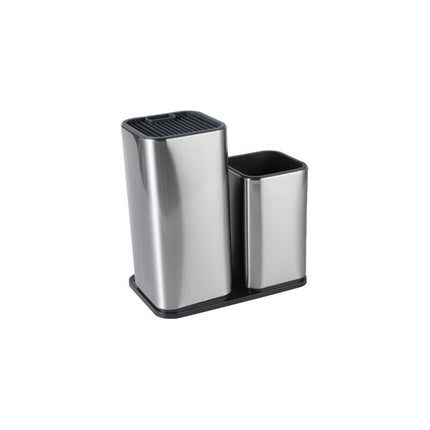 Soporte Para Utensilios De Cocina 2 Divisiones Gris