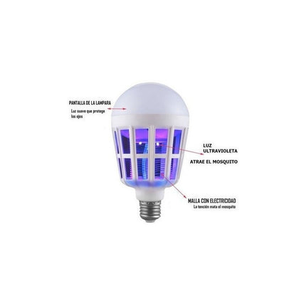 Lampara Led 2 En 1 Mata Insectos