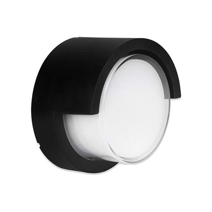 Aplique Led Redondo Negro C/pestana 5w Lh-3477 X