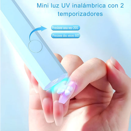 Mini Lampara Uv De Uñas Portátil Para Gel V