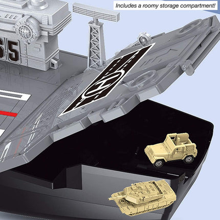 Juego De Batalla Militar En Porta Aviones 86cm Gris